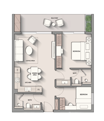 Yigo Luxe 1 Bed + Suite Apartment